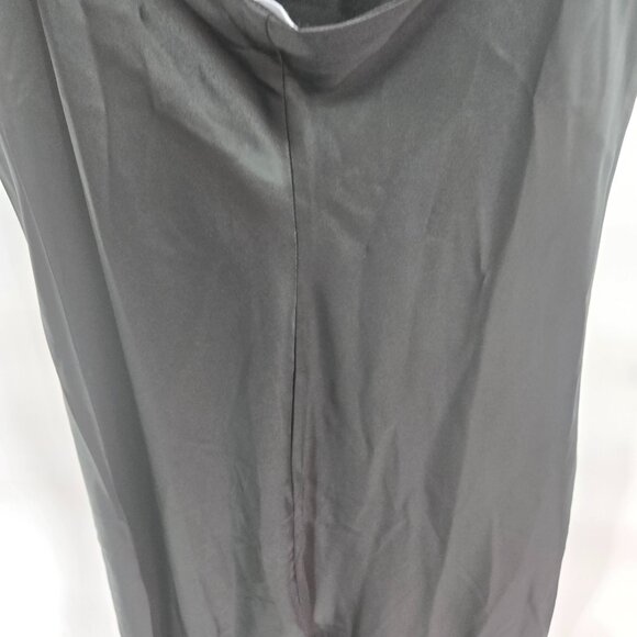 Princess Polly Black Betta Venore Cowl Neck Back Slit Satin Maxi Dress  8 - Picture 4 of 8
